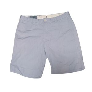 Men's Polo by Ralph Lauren Blue And White Pinstripe Flat Front Shorts